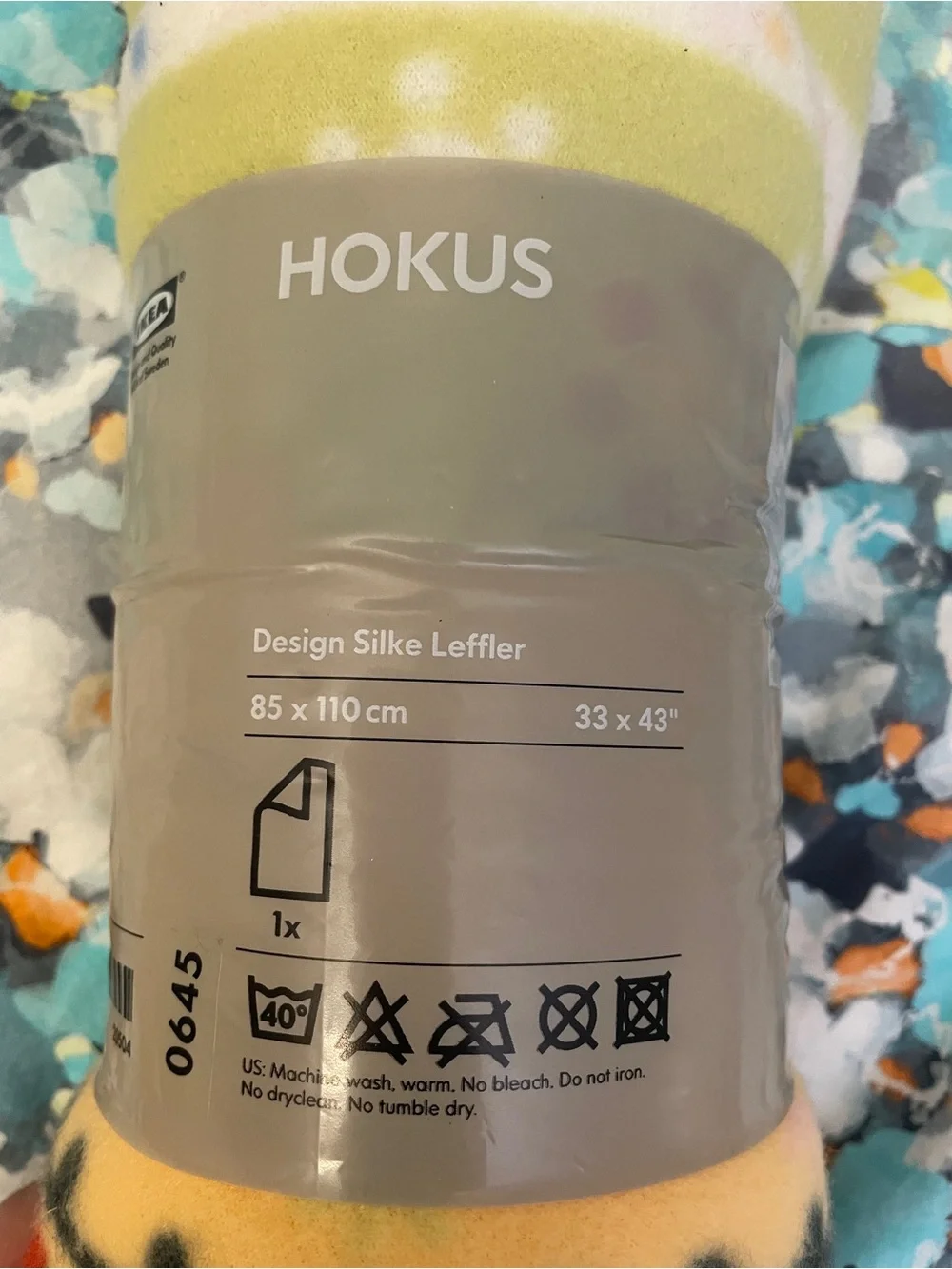 New IKEA Hokus Crib Kid Green Polka Dot Fleece Throw Blanket 33” x 43”
